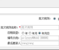 批次規(guī)則設置