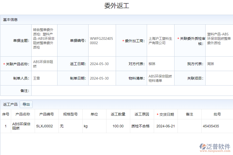為什么選擇委外產品返工管理軟件