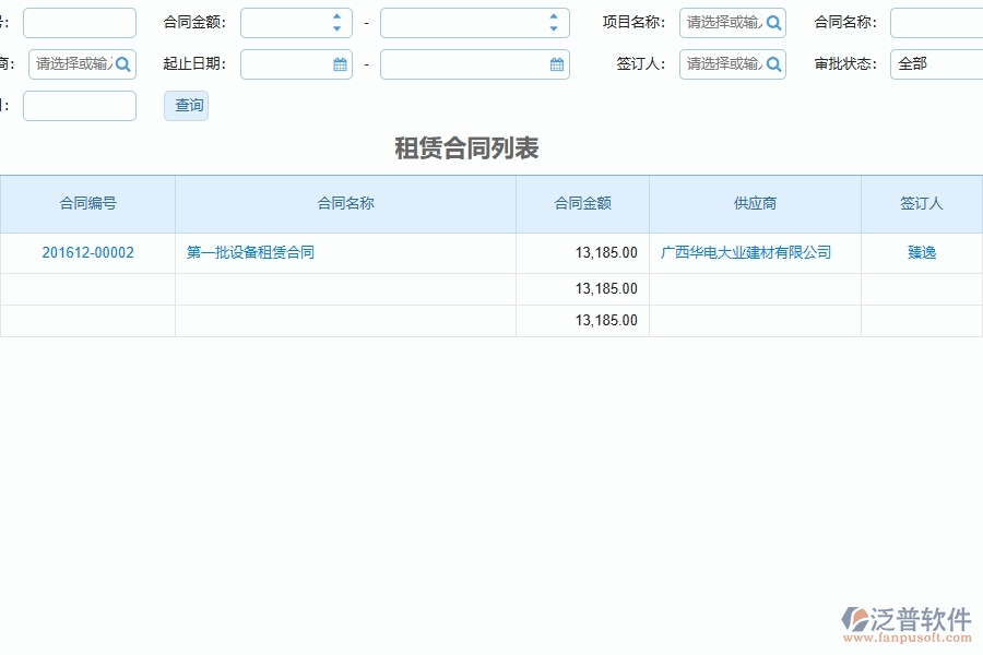 設備安裝工程企業(yè)管理系統(tǒng)在租賃合同報表中的競爭優(yōu)勢