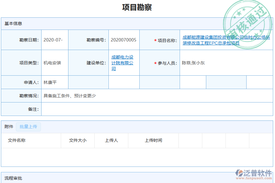 泛普軟件-機(jī)電工程企業(yè)管理系統(tǒng)如何有效提升企業(yè)中的項目勘察管理