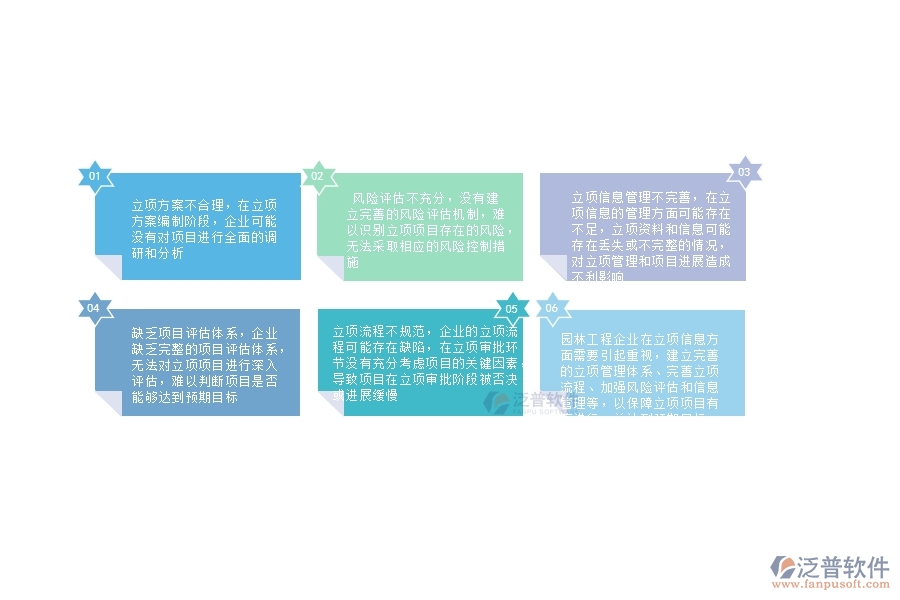 一、在園林工程企業(yè)管理中立項(xiàng)信息方面存在的問題