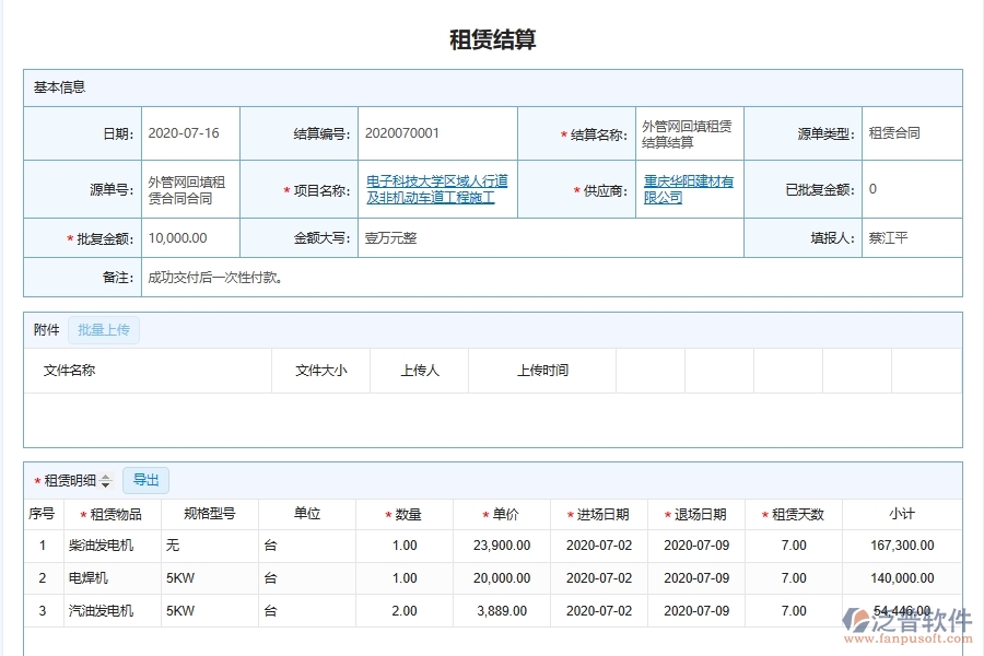 泛普軟件-機(jī)電工程管理系統(tǒng)如何解決工程企業(yè)的租賃運(yùn)營(yíng)管理痛點(diǎn)