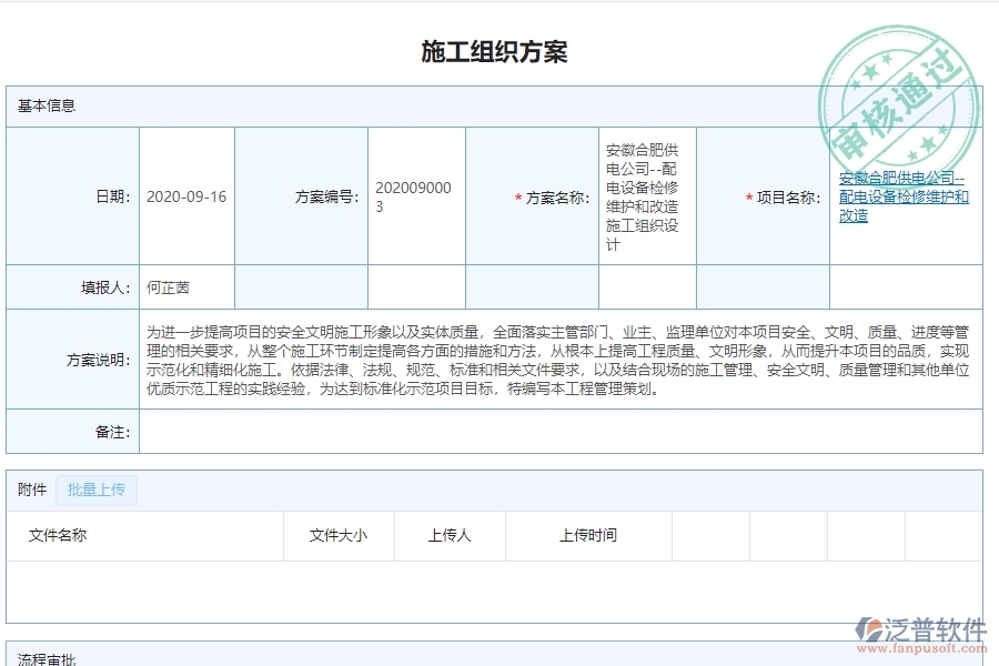 　三、泛普軟件-機(jī)電工程管理系統(tǒng)中施工組織方案查詢的注意事項(xiàng)