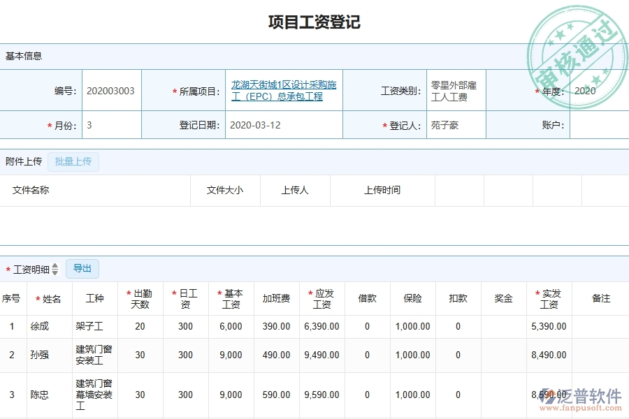 四、泛普軟件-園林工程管理系統(tǒng)在勞務(wù)實名制中的解決方案