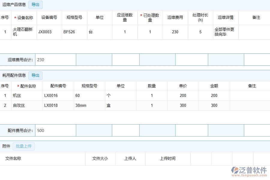 三、泛普軟件-幕墻工程企業(yè)管理系統(tǒng)中售后處理單的核心功能