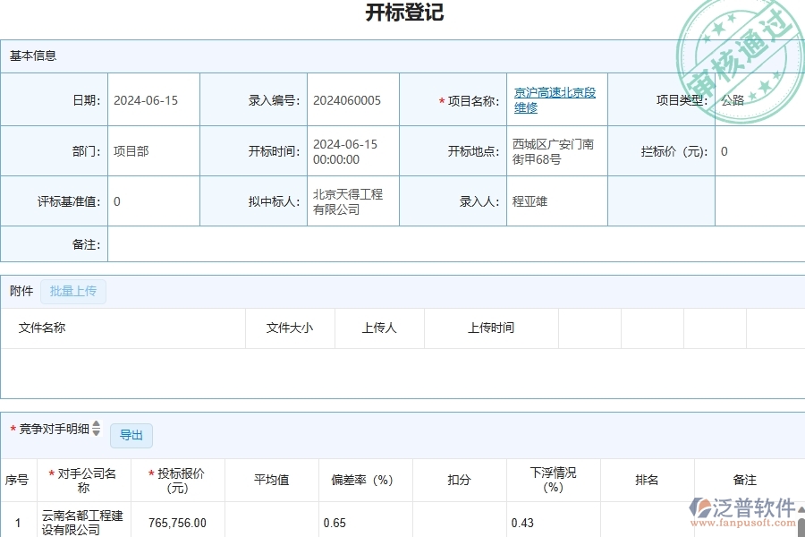 三、泛普軟件-公路工程管理系統(tǒng)中競爭對(duì)手分析表的幾個(gè)優(yōu)勢是什么
