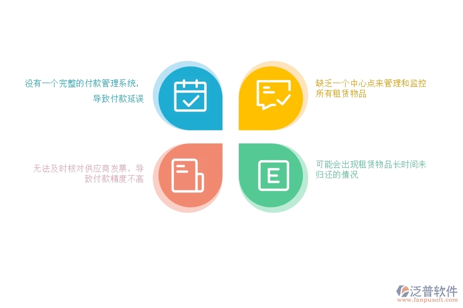 一、沒(méi)有使用泛普軟件-園林工程系統(tǒng)前，企業(yè)在租賃付款管理時(shí)遇到的問(wèn)題