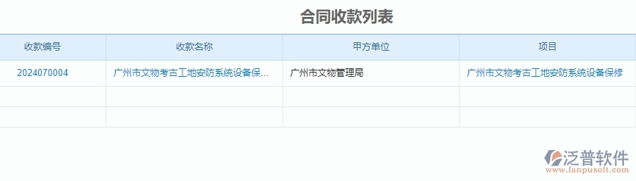 二、泛普軟件-安防工程項(xiàng)目管理系統(tǒng)在收款管理中的作用