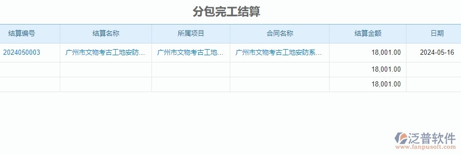 三、 泛普軟件-安防工程分包報表管理系統(tǒng)中需要注意的問題