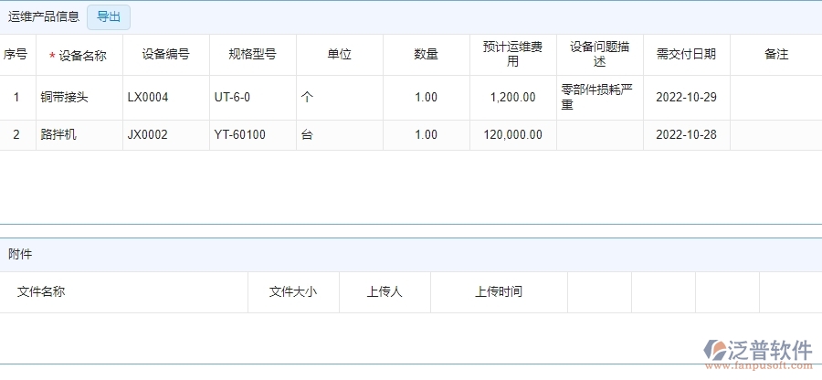 三、 泛普軟件-安防工程管理系統(tǒng)如何解決企業(yè)售后派工單列表問題