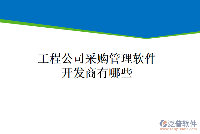 工程公司采購(gòu)管理軟件開發(fā)商有哪些