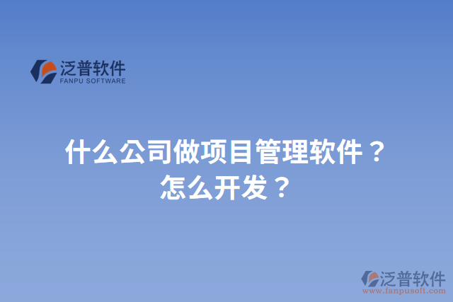 什么公司做項(xiàng)目管理軟件？怎么開發(fā)？