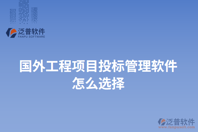 國外工程項目投標管理軟件怎么選擇
