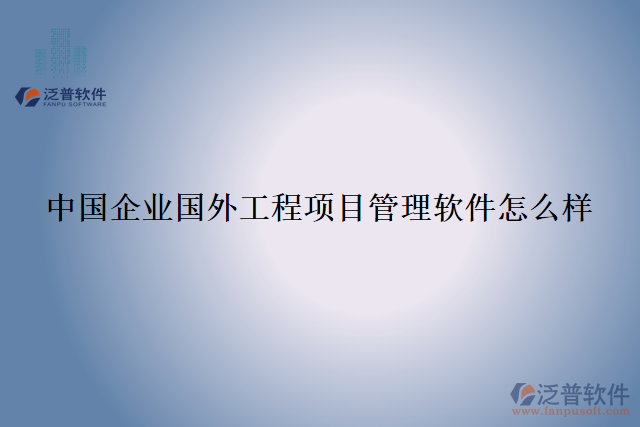 中國(guó)企業(yè)國(guó)外工程項(xiàng)目管理軟件怎么樣