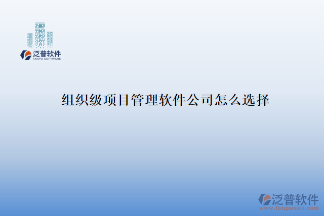 組織級項(xiàng)目管理軟件公司怎么選擇