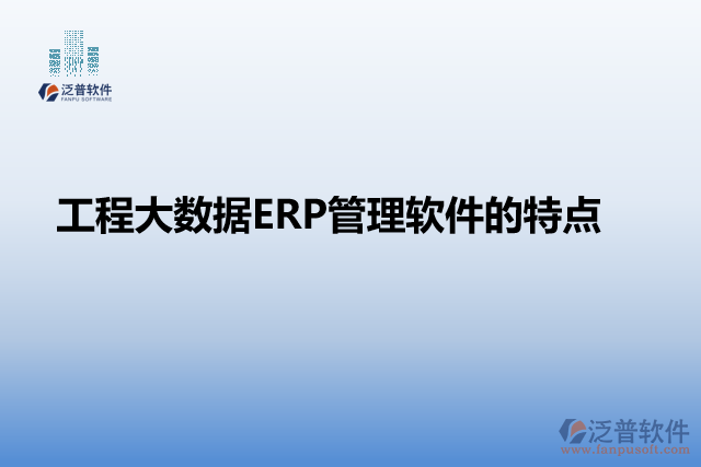 工程大數(shù)據(jù)ERP管理軟件的特點(diǎn)