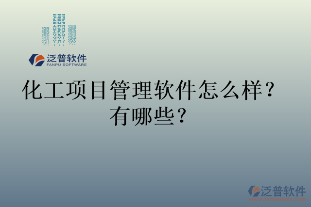 化工項(xiàng)目管理軟件怎么樣？有哪些？
