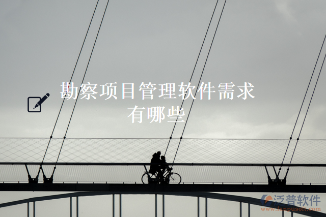 勘察項目管理軟件需求有哪些
