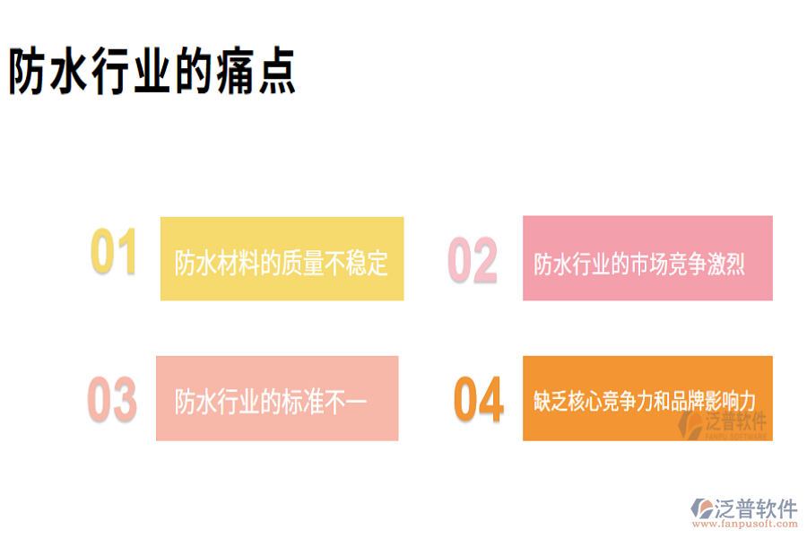 防水行業(yè)現(xiàn)狀及痛點、競爭情況