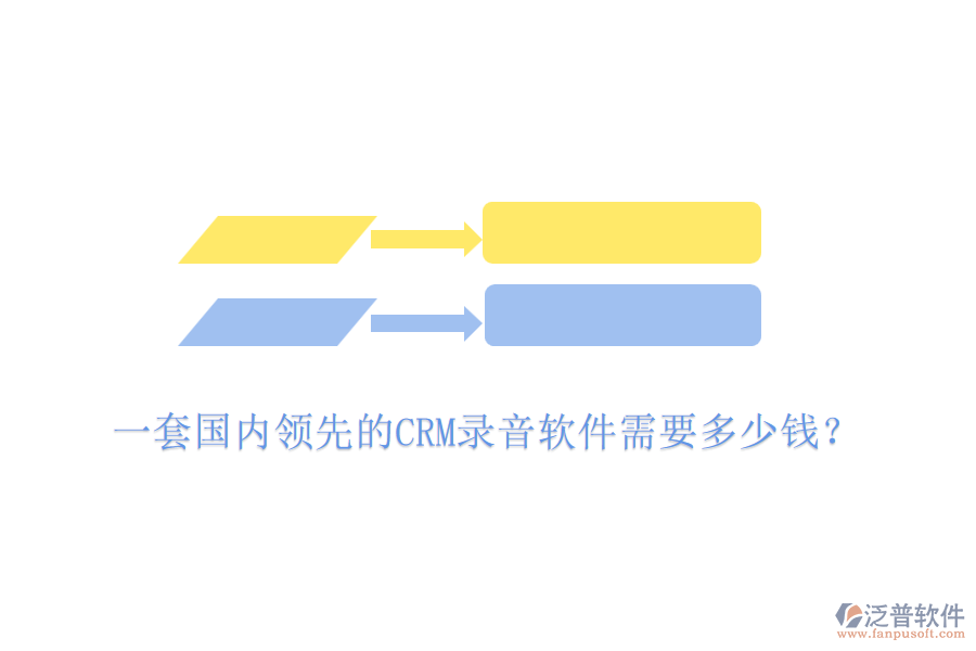 一套國內領先的CRM錄音軟件需要多少錢？
